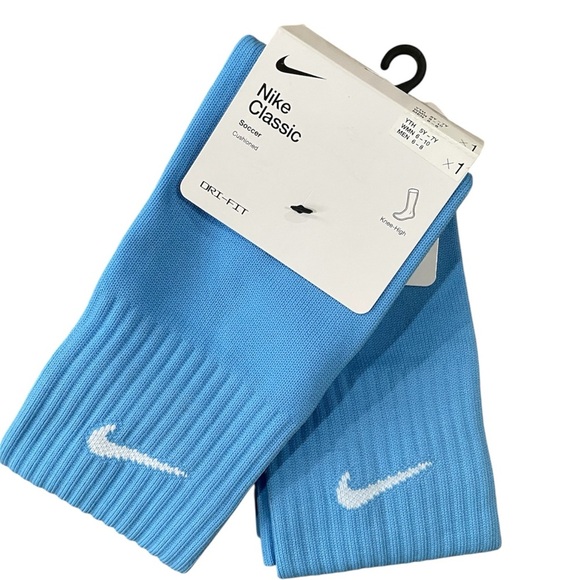 Nike Classic Dri-Fit Cushioned Knee High Soccer Socks Yth 5Y-7Y WMN 6-10 Men 6-8 - Picture 1 of 4